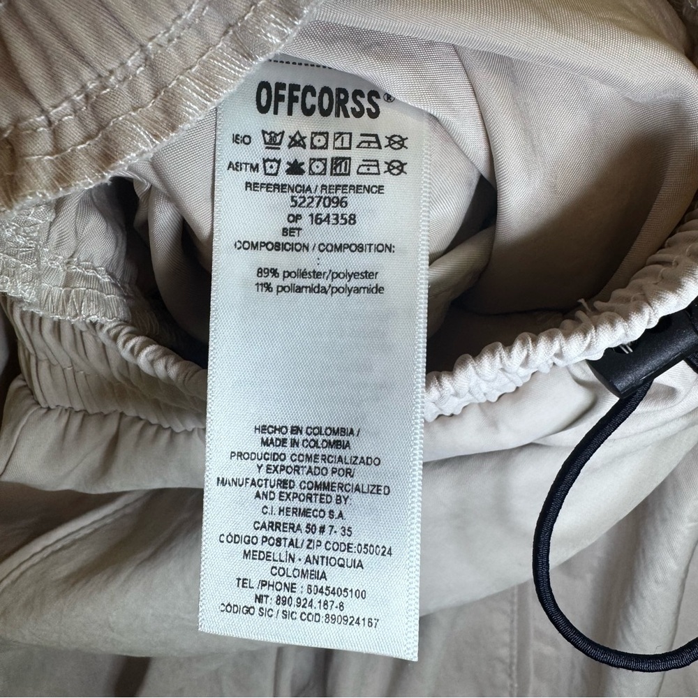 NWT Offcorss Wide Leg Utility Performance Pants Drawstring Beige Youth Sz. 12 - Picture 8 of 9